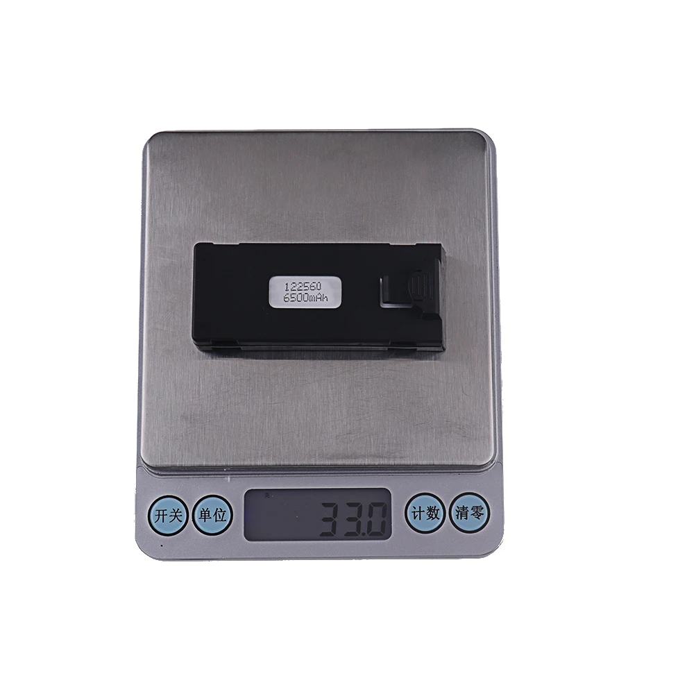 Batería Lipo recargable de 3,7 V y 6500mAh para Dron teledirigido, pieza con cargador para cuadricóptero teledirigido, E88, E88PRO, E99, S2, P1, K3, P10, A13, S98, E525