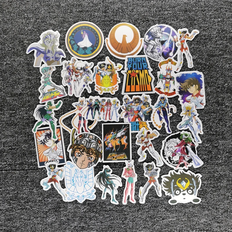 50PCS Car Stickers Saint Seiya Seitoushi Anime Graffiti Baby Decoration For Motorcycle Helmet Laptop Tablet Ipad Glass Trunk Bag