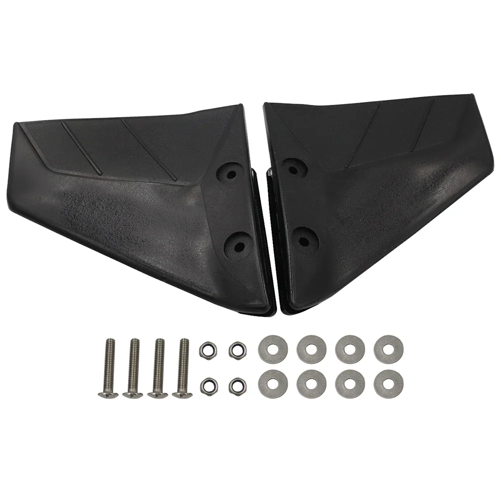 

Boat Motor Stabilizer with Bolt Nut Dual Fin Outboards ABS Plastic Wings Black Boat Parts Engine Components for 4-50 HP Outboard