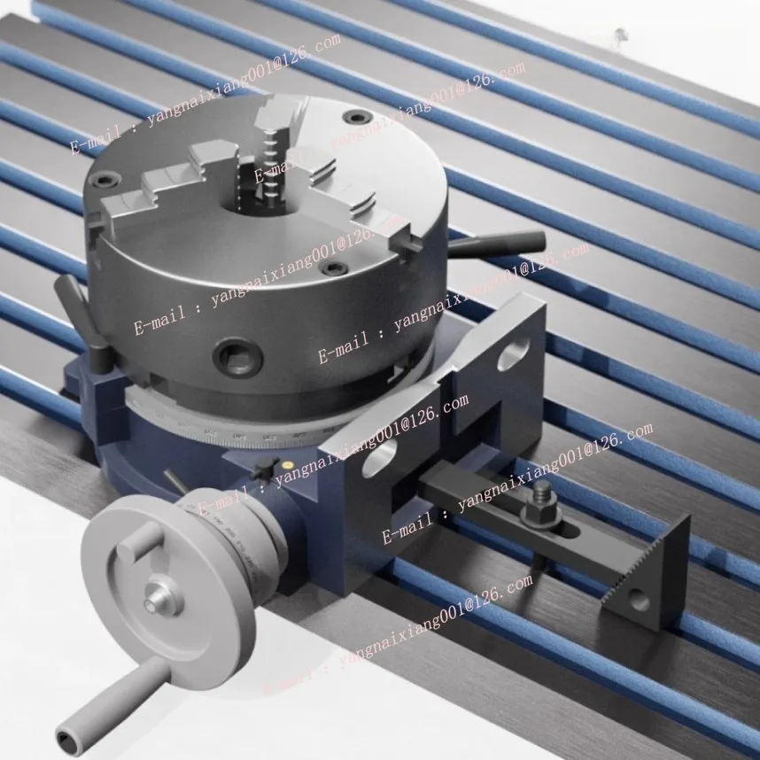 HV ロータリーテーブル 4/5/6インチ 水平/垂直 4スロット MT-2 ロータリーテーブル フライス盤用