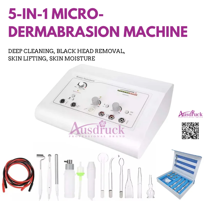 

High Frequency Galvanic Machine Diamond Microdermabrasion Dermabrasion Peeling Skin Facial Care Device