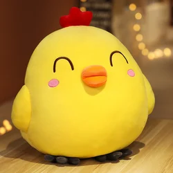 Cute Chicken Plush Toys Kawaii Cartoon Little Yellow Chicken Doll Soft Stuffed Chick Animal Pillow Xmas Gifts for Kids