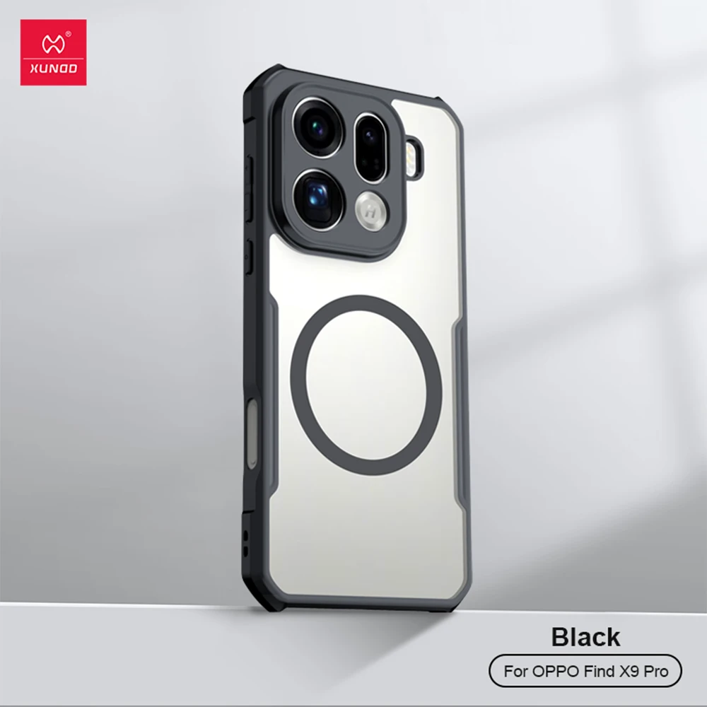 Xundd Für OPPO Find X9 Pro Find X9 Magnetische Hülle Airbag Stoßfester Kameraschutz TPU & Acryl 360° ° Abdeckung für drehbaren Ständer – Detail 15