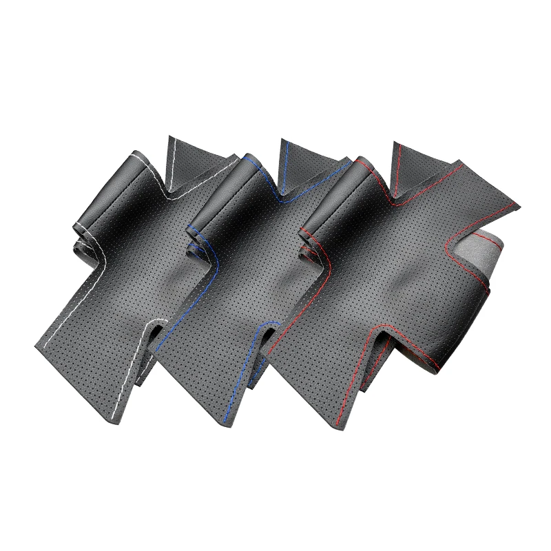 لسيتروين انتصار القديم C4 C-quatre 2007 2008 2009 اليد جديلة اكسسوارات السيارات الداخلية غطاء عجلة القيادة مثقب الجلود تقليم