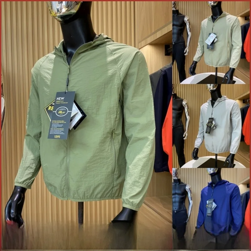 

Men's Outdoor Function Series Jaet Qui Dry Breathable Sunscreen Laser Drilled Armpit Summer Coat Stand Fit Youth Faion