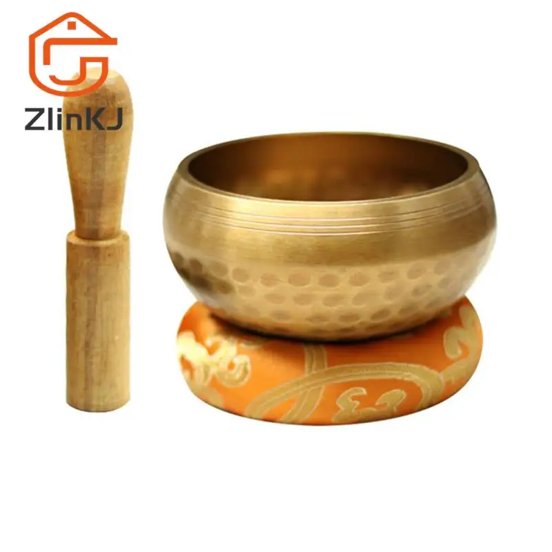 1set Nepal Tibetan Buddhist Bowl Handmade Singing Bowl Set Cushion Mallet Meditation Storage Bag Meditation Singing Bowl