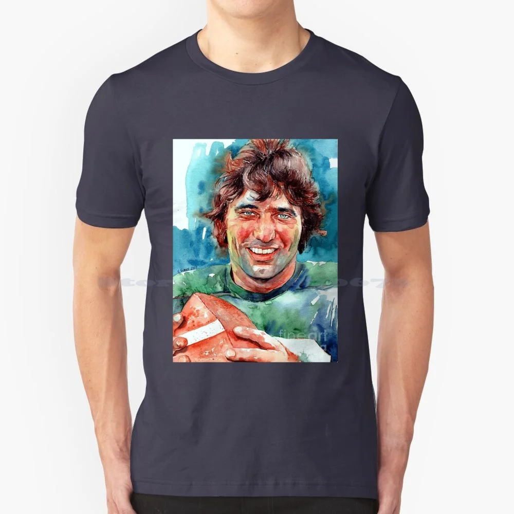 Joe Namath Portrait Suzann Sines T Shirt 100% Cotton Tee Joe Namath Portrait Suzann Sines