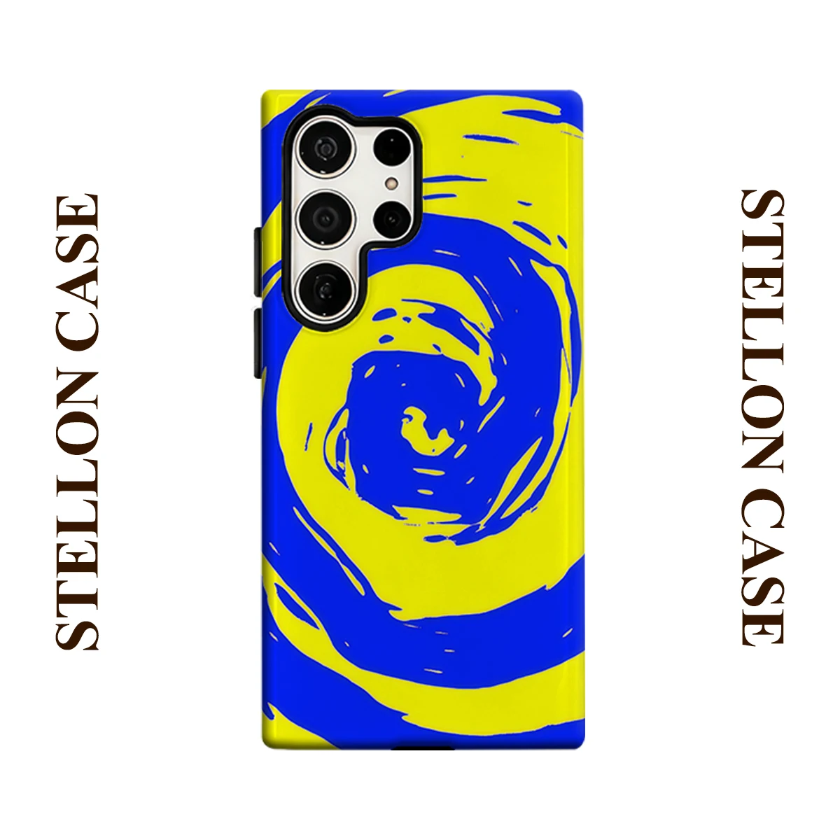 Neon Swirl For Samsung Galaxy Phone Case S23 S20 S25 FE S24 Plus S26 Ultra 2-IN-1 Shockproof Bumper Hard PC