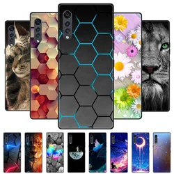 LG 벨벳 케이스 용 늑대 사자 소프트 TPU 실리콘 패션 전화 커버 LG 벨벳 5G 백 케이스 Funda 범퍼 보호 Coque