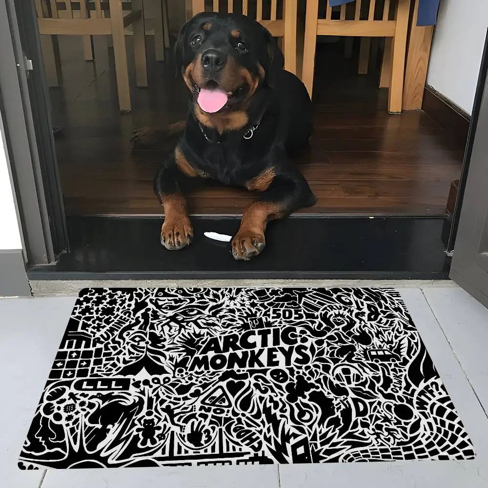 Band Arctic M-Monkeys Door Mat Washable Non-Slip Living Room Sofa Chairs Area Mat Kitchen Doormat Area Rug