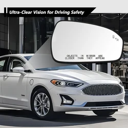 Car Side Heated Mirror Glass Rearview Mirror Lens with Blind Spot Left/Right For Ford Fusion 2013-2021 DS7Z17K707H DS7Z17K707C