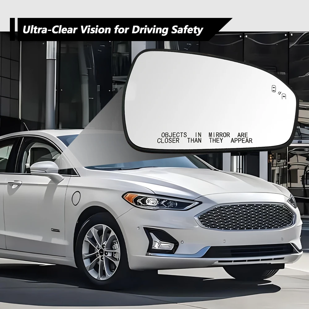 Car Side Heated Mirror Glass Rearview Mirror Lens with Blind Spot Left/Right For Ford Fusion 2013-2021 DS7Z17K707H DS7Z17K707C