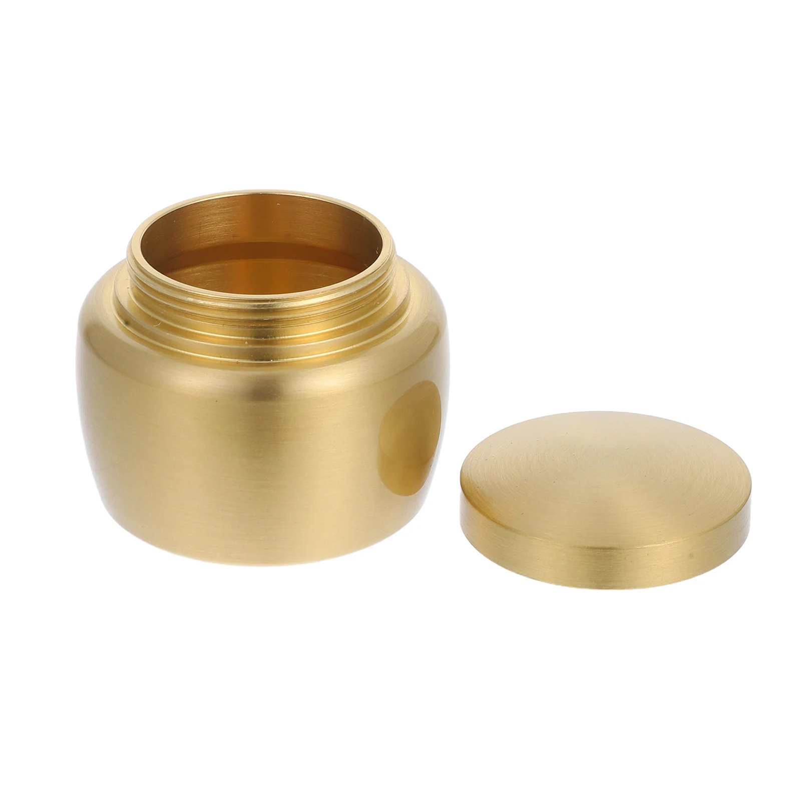 

Copper Tea Powder Jar Sealed Lid Cream Can Moisture Proof Container Home Supplies Storage Portable Tea Can Box