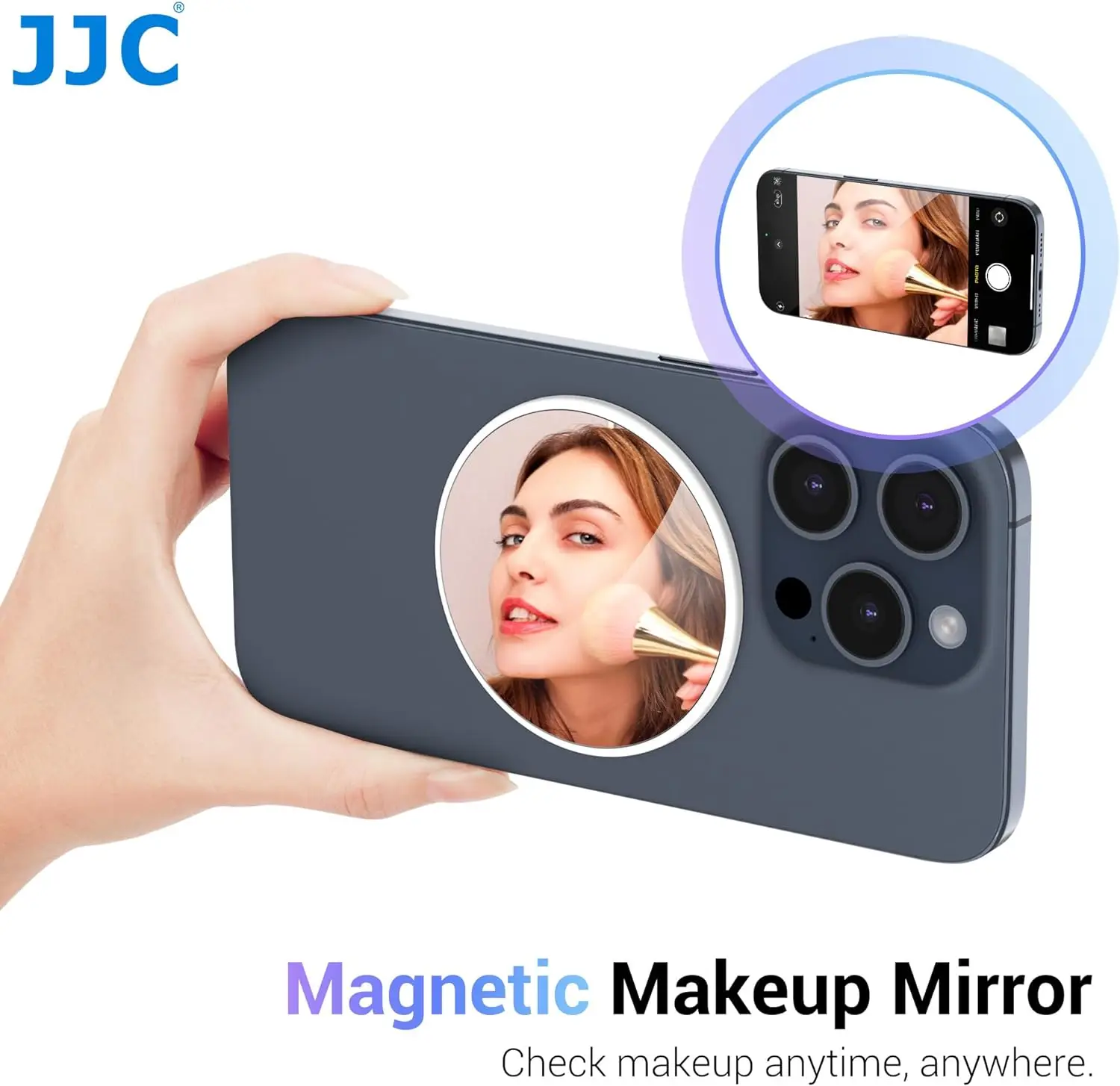 JJC Smartphone Selfie Vlog Mirror For iPhone For Samsung Phone Photo Video Selfie Vlog Accessories distortion-free 1:1reflection