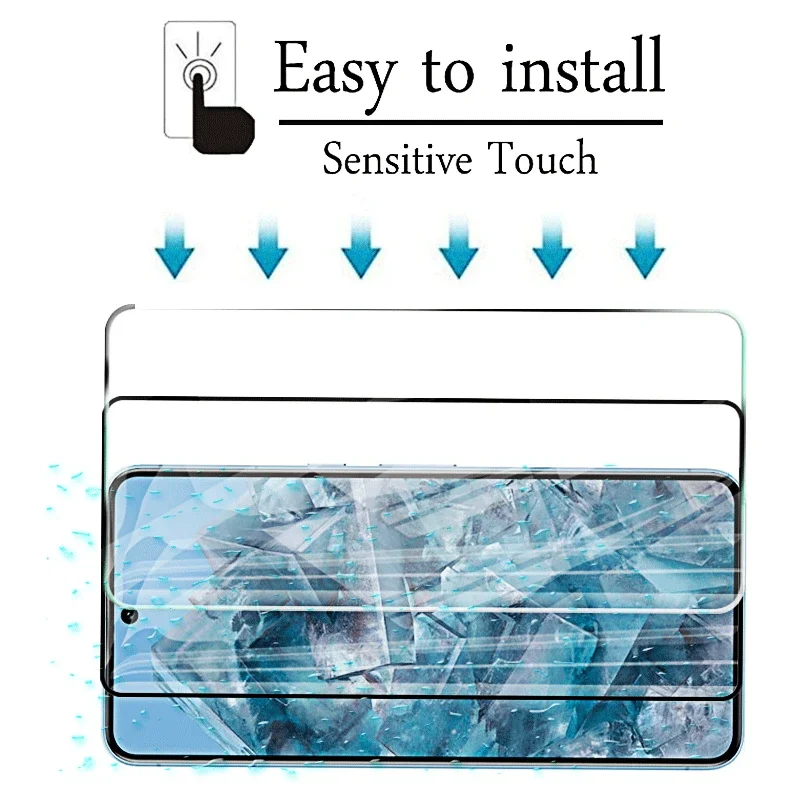 Kaca Tempered pelindung layar Google Pixel 8 Pro, kaca pelindung layar Google 8pro 7a 6a 8 7 6 A lensa kaca lensa kamera bening