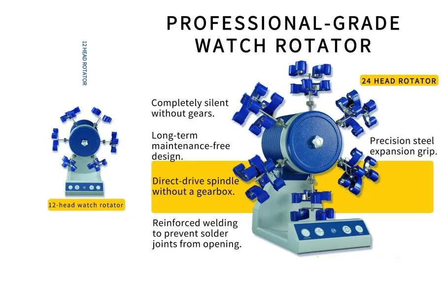 TLF Herramientas para relojes de alta calidad, bobinadora de relojes totalmente automática de 12 y 24 garras, adecuada para encadenamiento de relojes automático