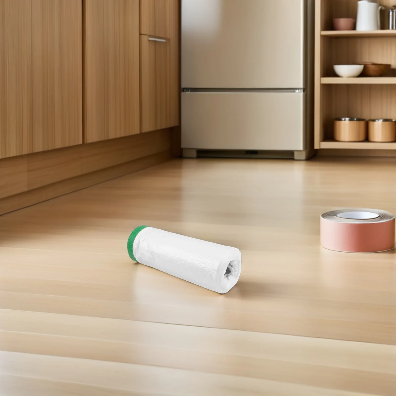 1롤 외벽 보호 필름 페인팅용 미리 테이핑된 마스킹 필름 확장형 페인트 테이프 플라스틱 드롭 천 벽 창문 자동차용