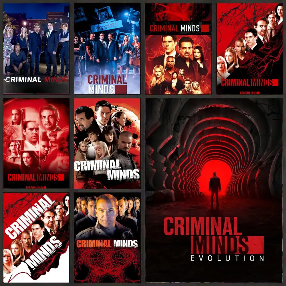 TV Series Criminal Minds TV Series Poster Self Adhesive PP Wall Sticker for Modern Bedroom Home Decor