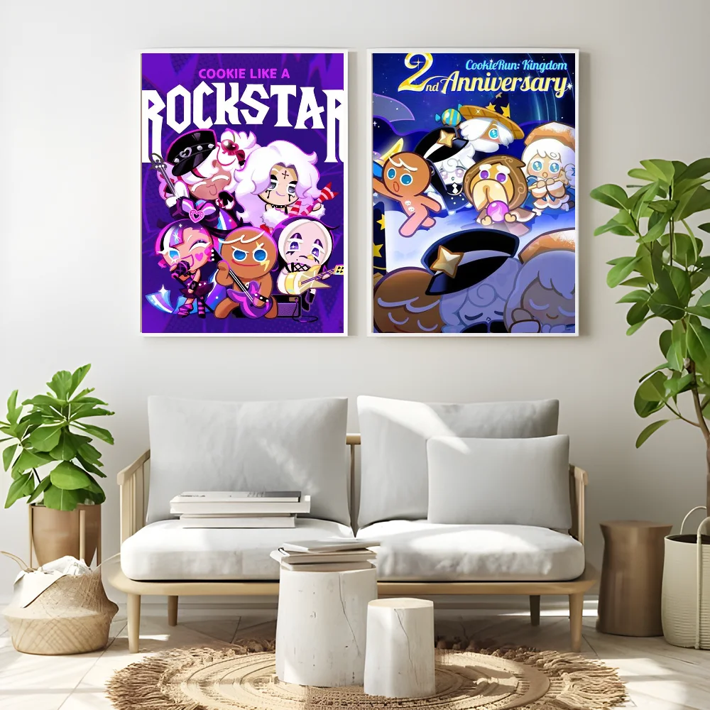 Game C-Cookie R-Run K-Kingdom Poster Wall art print art suitable for living room bedroom bar parlor home decoration gift
