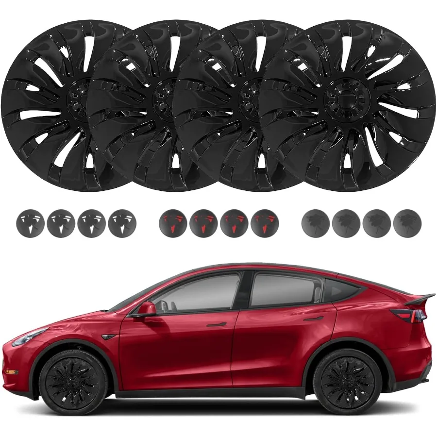 

Набор из 4 колес, колпаки Storm Symmetry для Tesla Model Y 20172024 года, 19-дюймовое колесо