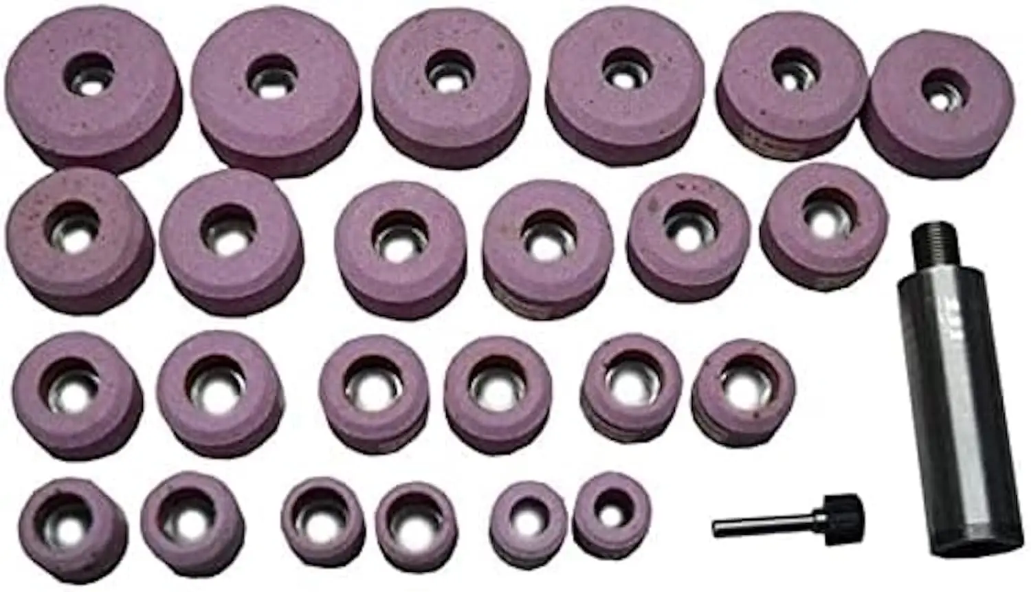

Valve Seat Pink Grinding Wheels Set 24 Pcs Stone Holder Star Drive 11/16"| Tools & Equipments for Technical & Mechanical Use | Power Grinder Parts & Accessories | Power Finishing Hand Tools