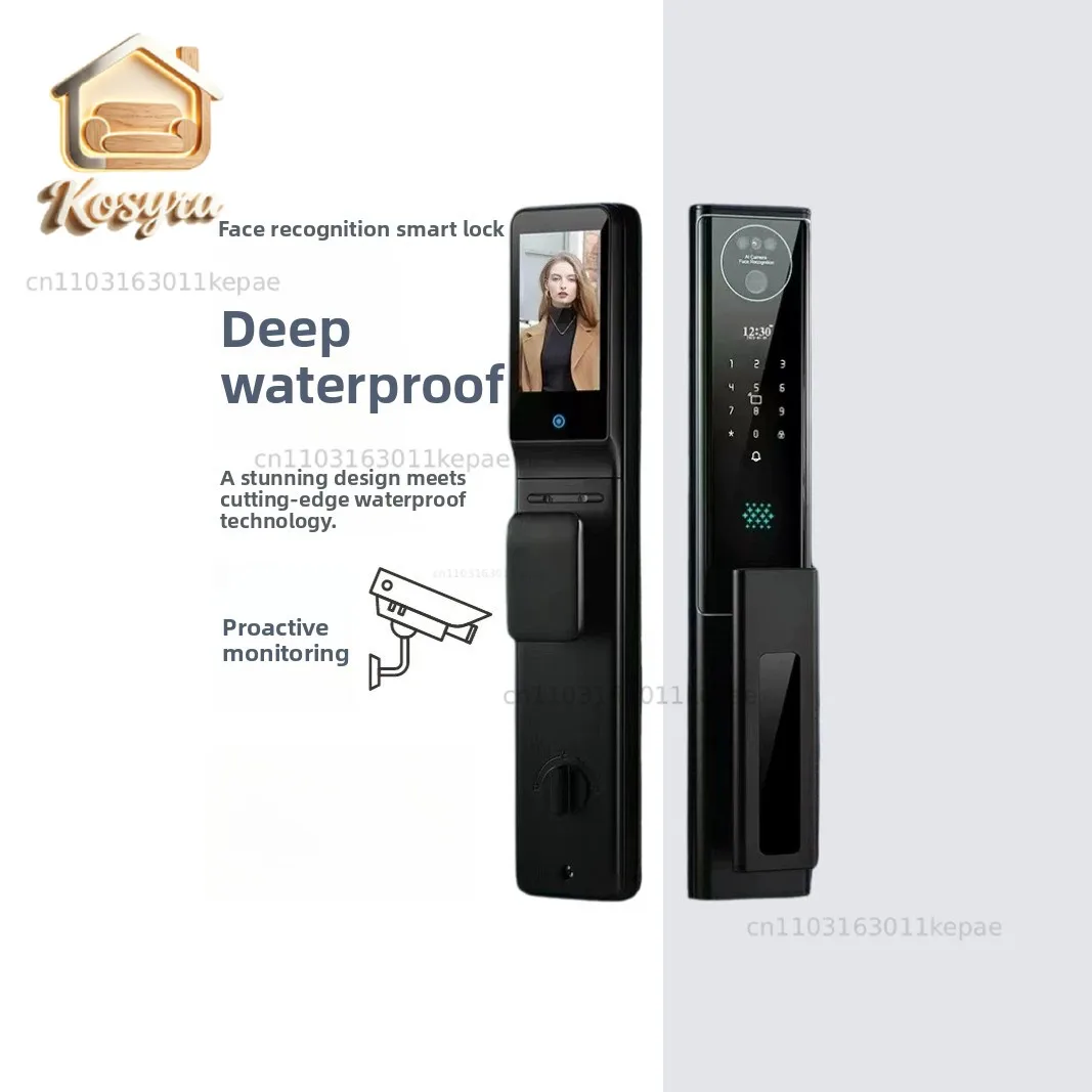 

Waterproof Smart Door Lock Facial Recognition Smart Lock Outdoor Waterproof Courtyard Door Rainproof Fingerprint Lock