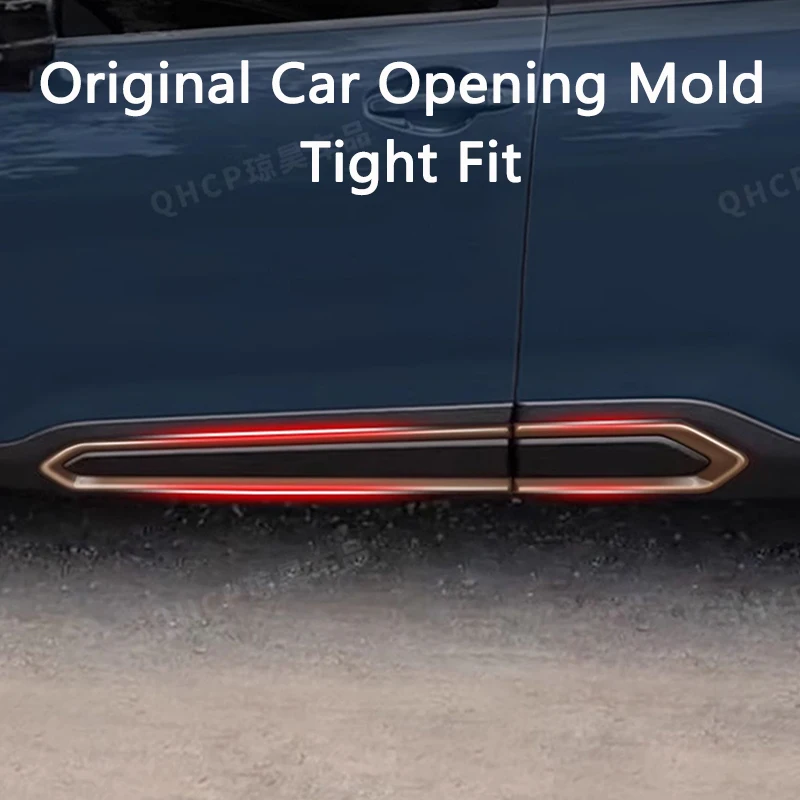 QHCP ABS Car Body Side Skirt Decorative Strip Front Rear Fog Light Eyebrow Trims Frame Fit For Subaru Forester 2025 Accessories