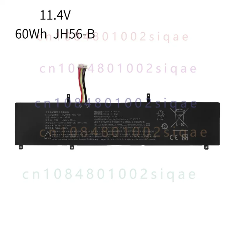 JH56 For KUU A4 Blade Of Giory MaxBook X15 20220606 NB01 20230617 Battery  JH56-B For VSAP VNJD-1502 Xiaoxuan Pro