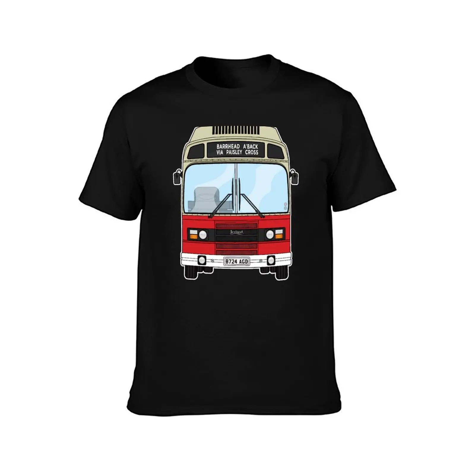 McGills Barrhead Leyland National mk2 Bus Paisley Scottish buses T-Shirt Big Size Daily Wear T-Shirt