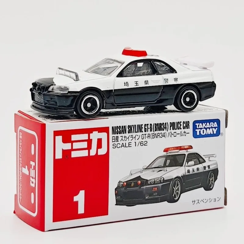 

TAKARA TOMY Tomica 1/64 Alloy Car Model GT-R Saitama Police Car Diecast Toy Car Gift for Boys Collection