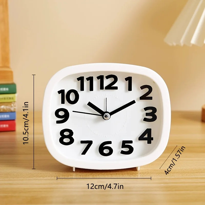 Mini Mute Alarm Clocks Battery Bedside Desk Table Home Decor Kid Gifts Portable