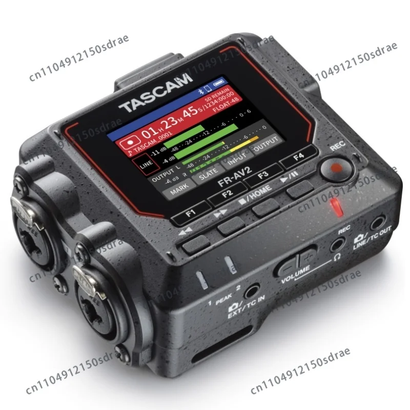 Professional TASCAM FR-AV2 2-Channel Audio Recorder with 32-Bit Float and Dual AD Converters  for Recording