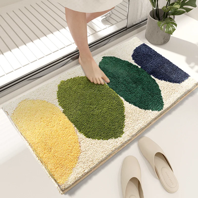 

Mat for Room Nordic Simple Entrance Door Mat Bathroom Mat Strong Water Absorption Bathroom Floor Mat Carpet