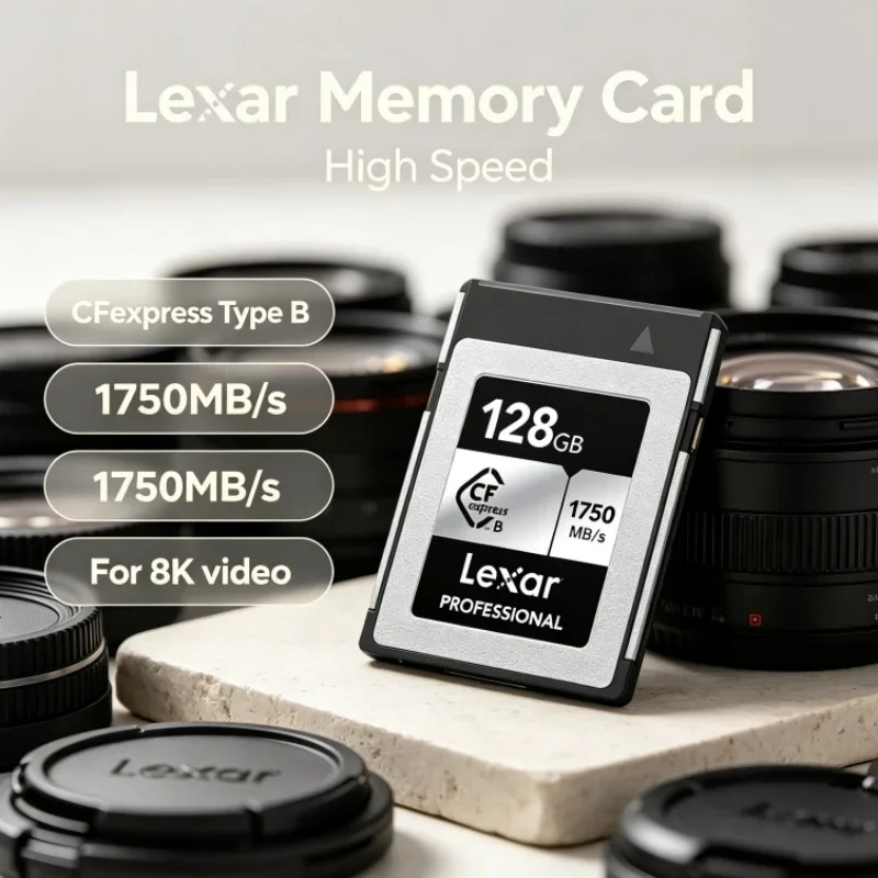 Lexar CFexpress Type B Memory Card Storage Card Read 1750MB/s CF express Type B Card 128GB 256GB 512GB For Mirrorless Camera