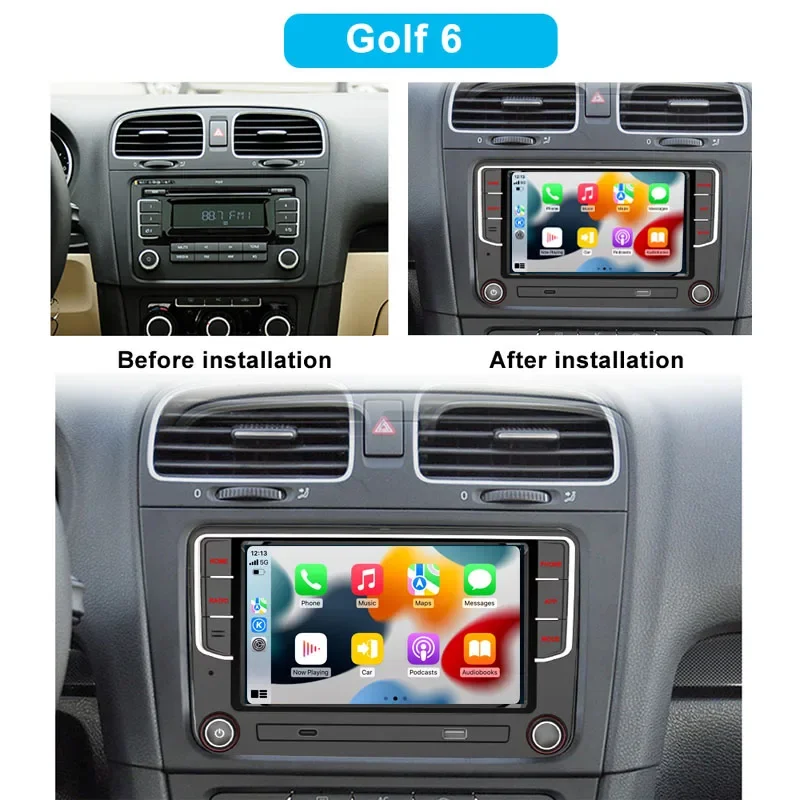 Android 13 Car Radio For VW Golf 5 6 Touran Passat B6 Jetta MK5 MK6 Autoradio Multimedia Player Smart car systems