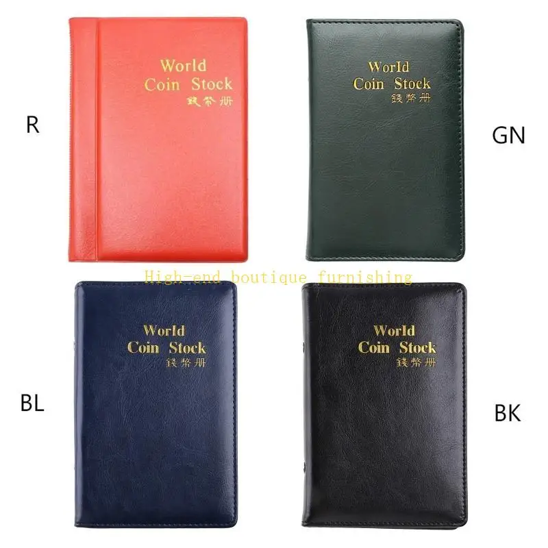 L9NB 60 Pockets Album Coin Collection Book Home Decoration Photo Album Coin Album