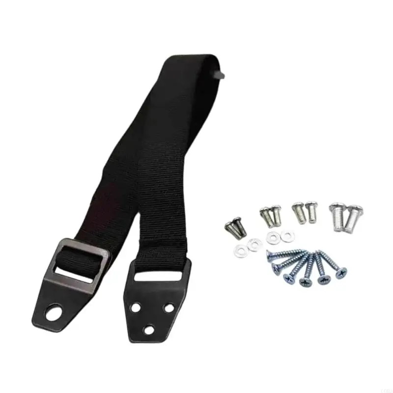 CORA Length-Setting Furniture Securing Strap with Metal Hardware for Mounting TVs, Bookcases, Dressers, and Cabinets to a Wall