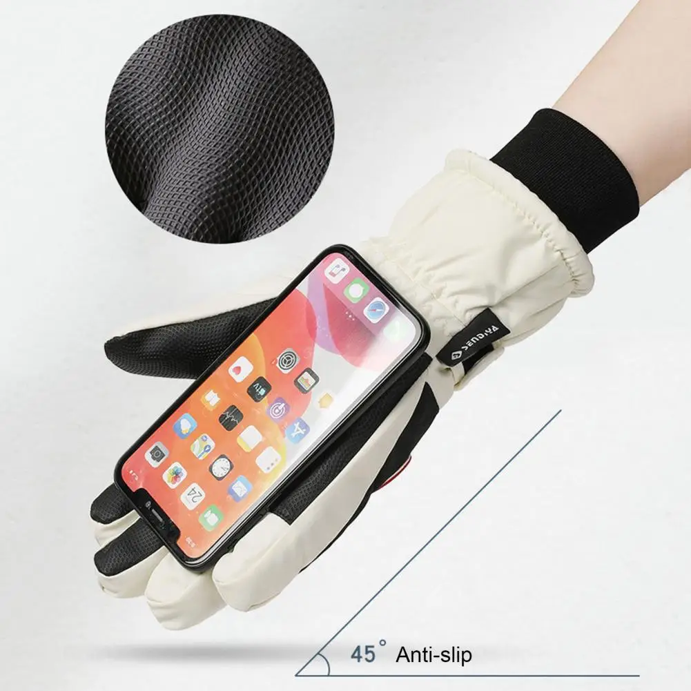 Touch Screen Gloves Waterproof Windproof Thermal Touchscreen Gloves for Cycling Stay Warm Connected on Winter Rides Non-slip Ski