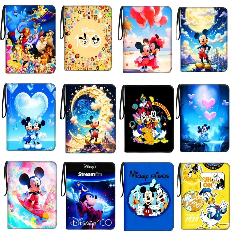 Disney Card Binder Book Collection Cards Holder Anime Card Album with 50 Inner Pages Zipper Hold Up To 900 Cards Kids Toy Gift