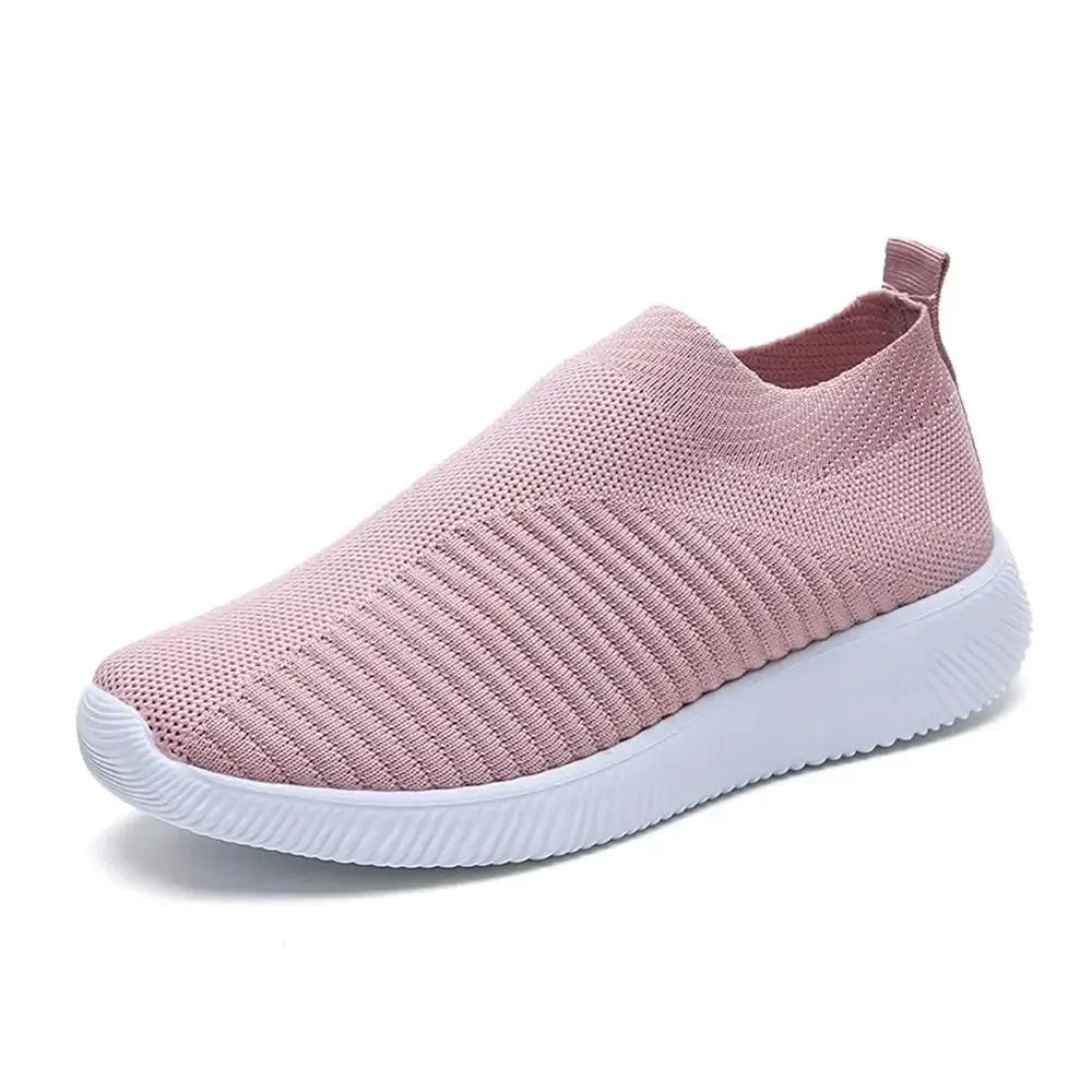 2023 Women Dance Mesh Platform Sneakers Knit Sock Flats Ladies Casual Shoes Loafers Walking Female Slip-on Shoes  Sneakers Men