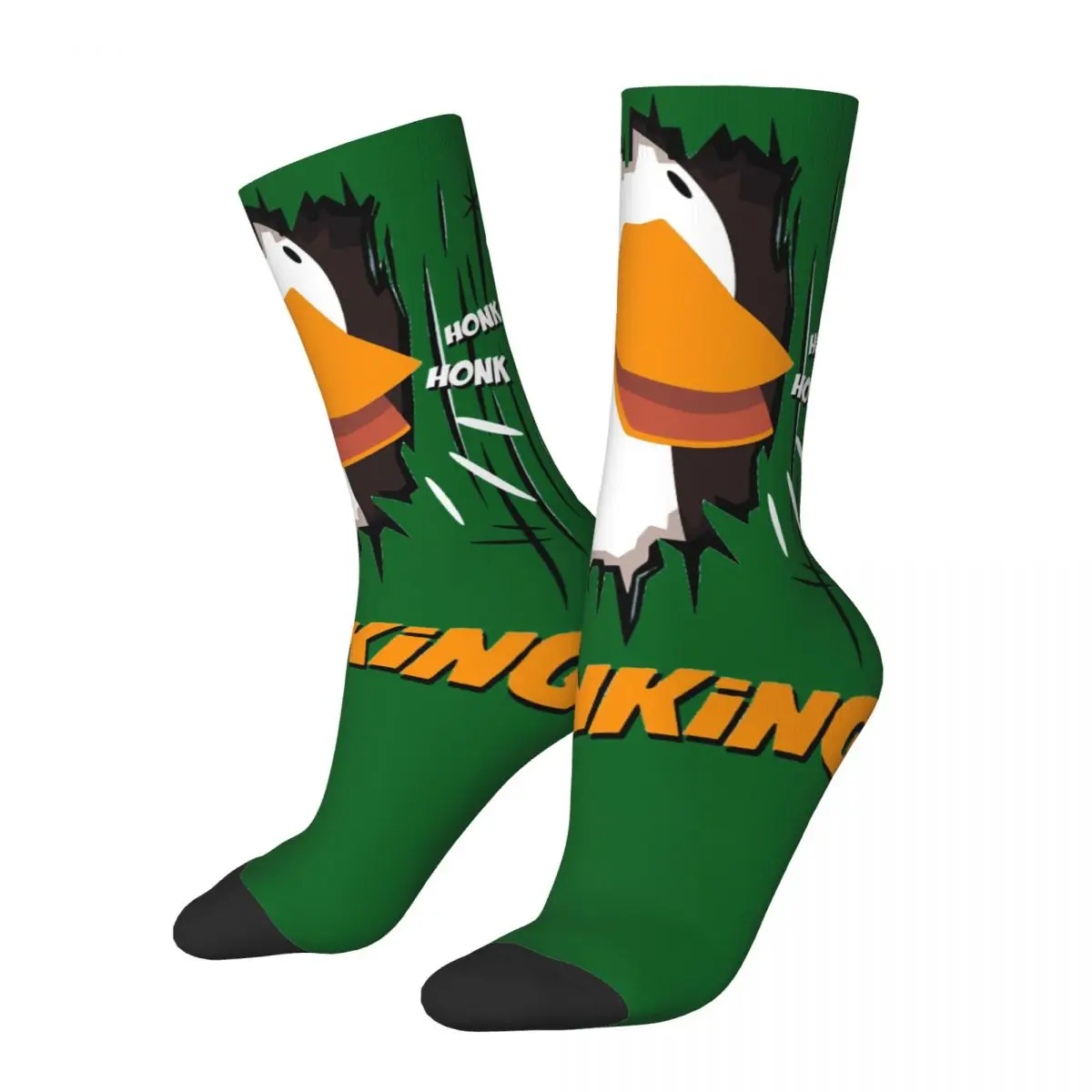 Funny Crazy Sock for Men The Honking Hip Hop Harajuku Untitled Goose Game Happy Quality Pattern Printed Boys Crew Sock