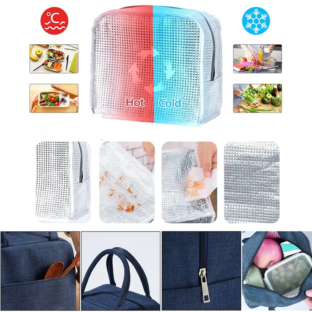 شخصية مخصصة حقيبة الغداء العزل الحراري علب الاغذية الكبار العمل الشاطئ نزهة المشي لمسافات طويلة