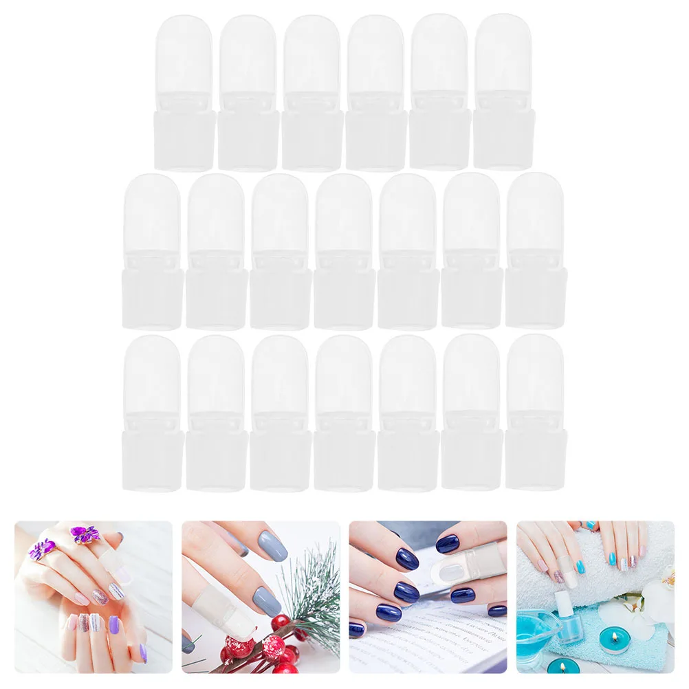 30 stücke Entfernung Werkzeuge Kunststoff Verhindern Verschmieren Nass Polnischen Abdeckungen Für Diy Nail art Maniküre Salon Liefert Nagel Protektoren