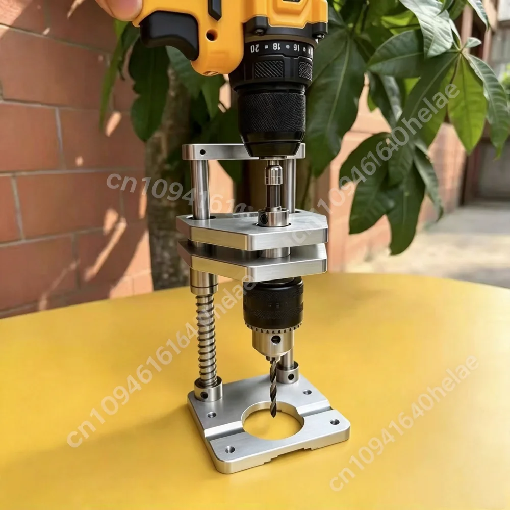 High Precision Electric Drill Vertical Drilling Bracket Woodworking Vertical Hole Locator Hand Drill Bench Drill Auxiliary Tool