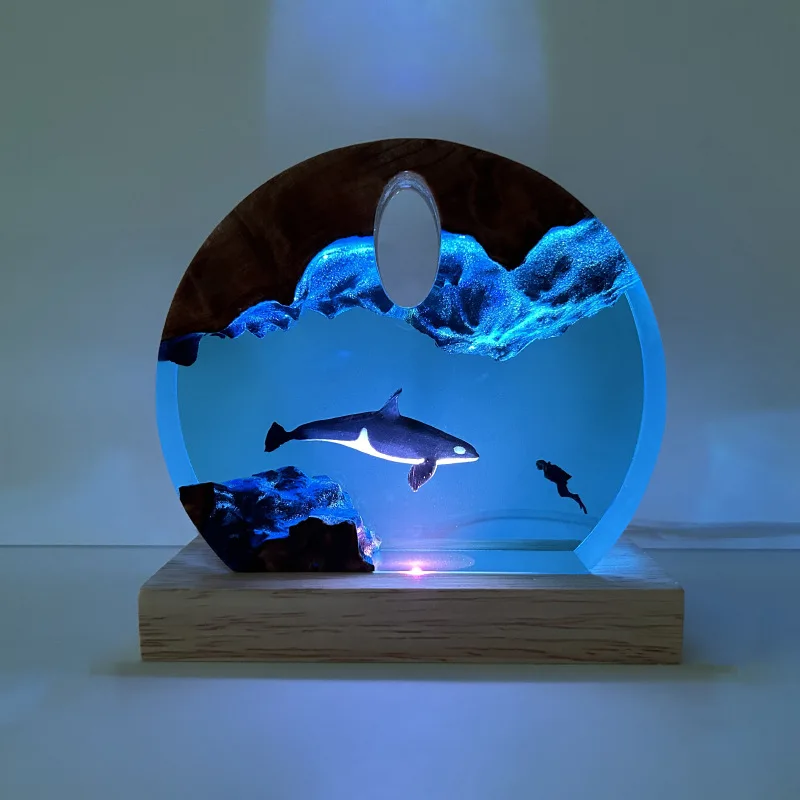 

NEW Orca Diver Ocean Series Solid Resin Decorative Piece Attractive Home Decoration Item for An Elegant Gift