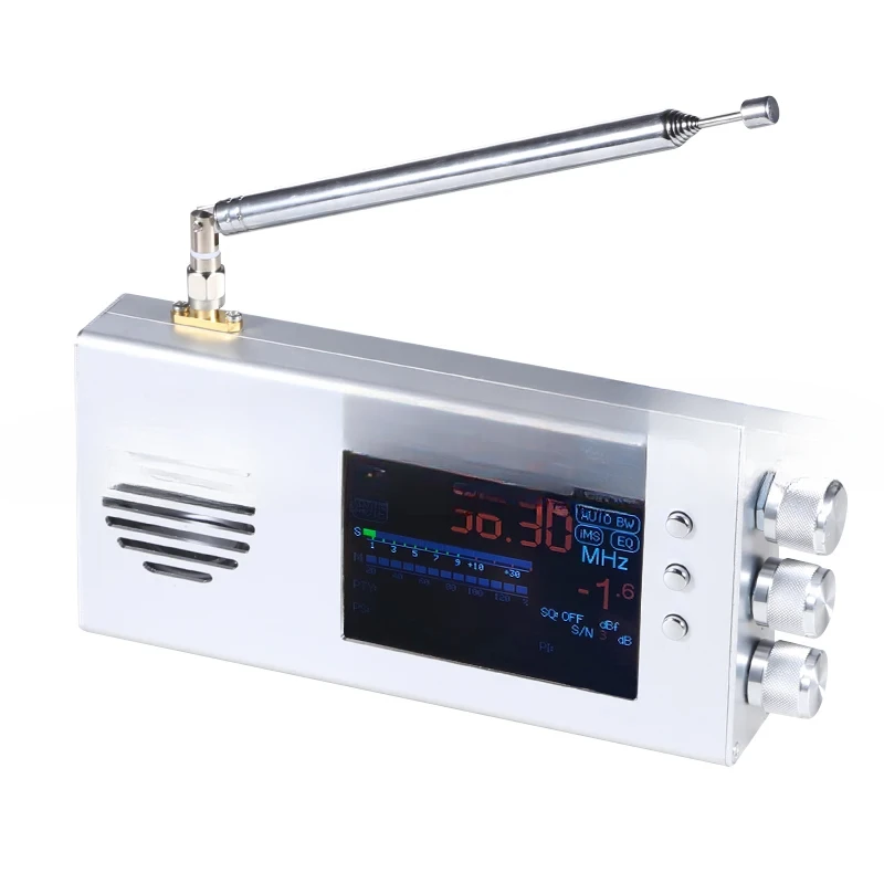 For Radio full band FM/MW/shortwave HF/LW radio receiver+3.2 inch LCD battery metal case speaker antenna