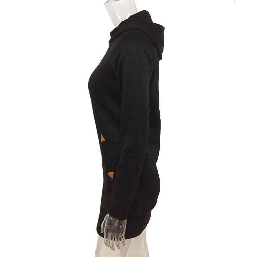 Vestido con capucha para mujer, ropa larga con estampado de letras de buena bruja, Sudadera con capucha para chica, Top de otoño