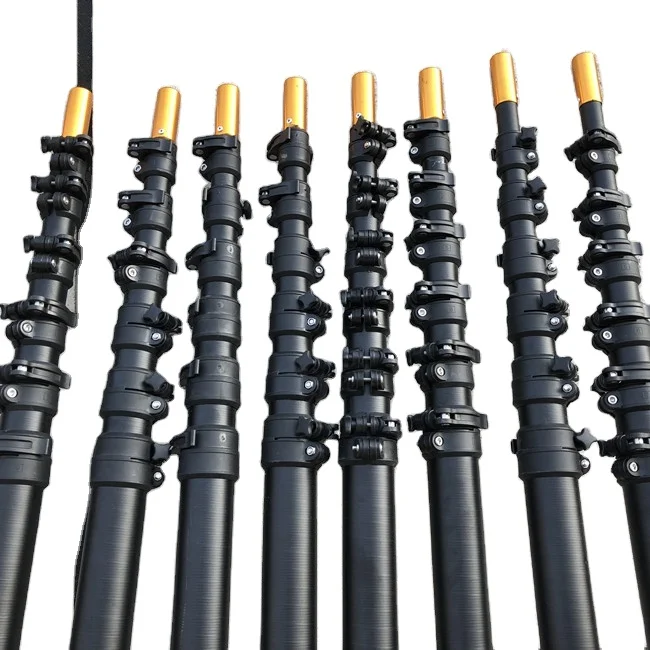 Hot Sale 18m 60ft Carbon Fibre Telescopic Pole for Coconut Harvesting
