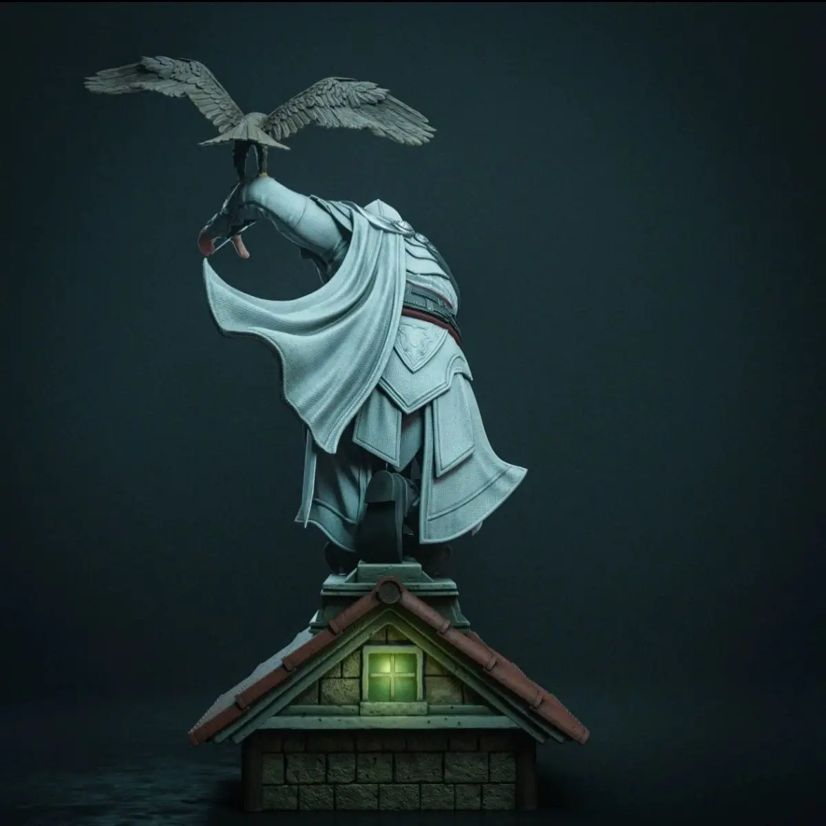 3D Printed Resin Models Creed Assassinator Aegio High-precision Mold Toy Painting Practice Ornaments view 2