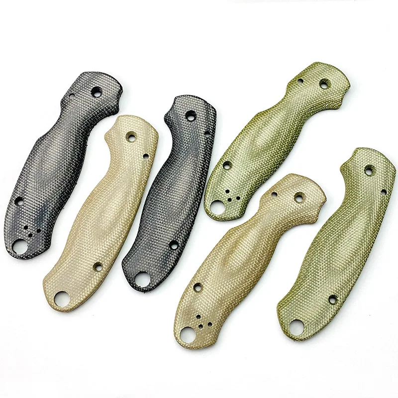 Custom Folding Knife Shank , Micarta Scales Handlesfor Spyder Para 3, C223 Patch, DIY